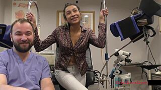 What Happens Backstage At Tampa University Entrance Physical With Miss Mars In Latex Gloves?