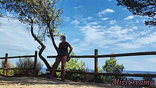 Hey guys, check this out - strangers caught us masturbating and flashing pussy in the park leading to my intense squirting orgasm