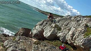 Blonde brazilian babe barbie banks craves shaved pussy double penetration by water