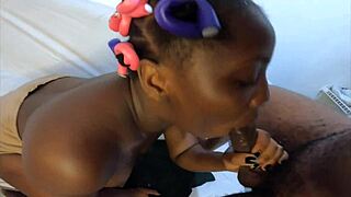 Sucking that hard cock like the good slutty girl I am for my submissive training!