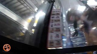 tiffany struts into the store wearing just panties for a wild big ass public amateur outdoor adventure 😏