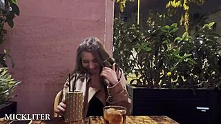 Muscular Babe Takes Multiple Cocktails Leading to Wet Pussy Deepthroat and Rough Doggystyle Fucking with Creampie