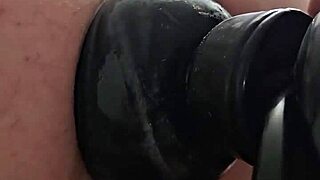 Oh man, I-I can't believe how huge his anal gape got after using those big toys, it was like totally stretching everything out wide open.