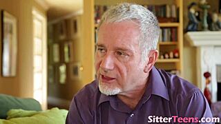 blair williams gets her pussy EATEN OUT then SUCKS that cock and RIDES it in hardcore babysitter fucking action