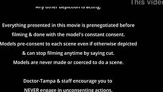 The perverted podiatrist examines a tanned brunette patient in latex gloves, leading to intense tickling and fetish play.