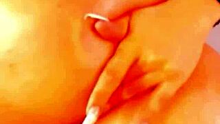 Latina transsexual turns wild on webcam