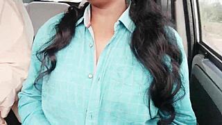 Provocative car ride adventure with long drive talks