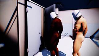 Intriguing MMD Animation Featuring TDA Princess Knight Zatsune in a Mysterious Restroom Encounter