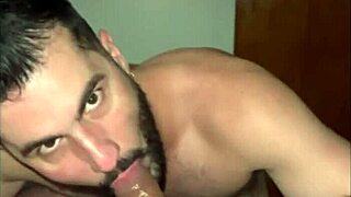 Hey, my work buddy kept dropping hints so I invited him for drinks and hooked up before he left!