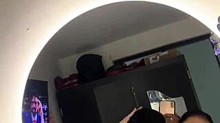 Damn! Morena Latina Loves Watching Herself Get Fucked Hard In Front Of The Mirror!