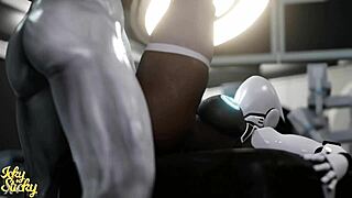 Huge Ass Female Robot Gets Plowed By Hung Alien Part 1