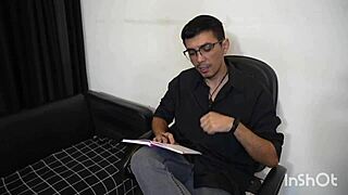 I feel so submissive as the Brazilian secretary slut with big ass gets fisted deep in her tight pussy by the clandestine gynecologist, choking and spreading my exotic teen body in domination fetish.