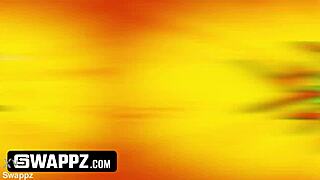 long-lost girls TAKE new-found guys VIRGINITY in nasty 4some parody with kissing and blowjobs