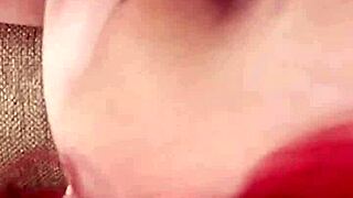 Whoa, redhead Karla Rose is licking my balls in this homemade rimjob pov video 😏👅