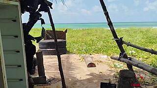 Cintia E Rodrigo Fodendo Na Praia!