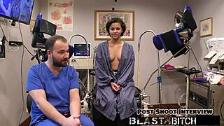 Doctor blasts my pussy with cum, moans patient Rebel Wyatt in hospital close-up fucking.