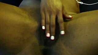 Petite slut always unleashes wild pleasure masturbating tight wet pussy right after work ends.