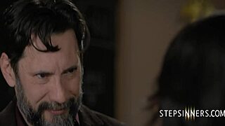 After waiting years, the young student finally unites with her beloved old teacher in the classroom for intense pussy licking and rough fucking.