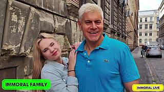 irina cage enjoys secret passionate fucking with a handsome guy in bedroom behind closed doors