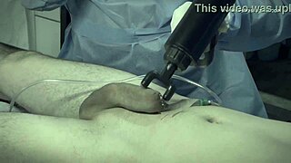 Dominatrix mistress april unleashes electro torment on patient penis in hospital exam with kinky nurse