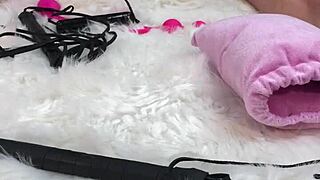 i gave her an amazing body oil massage then fucked her pussy and asshole with glass dildo hard