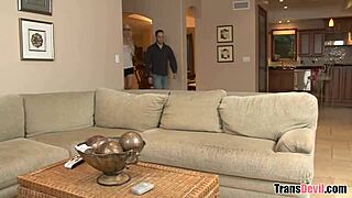 Oh wow, my babysitter turned out to be a hot transsexual getting assfucked!