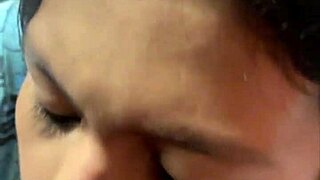 Petite young babe takes on a big black cock and ends up covered in cum