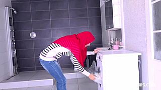 Hey curvaceous muslim goddess, why not show off your skills with that sexy handjob and blowjob on those big tits?