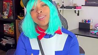 hey, in this pov you're chatting officer jenny out of a ticket and into a wild squirt session with ebony blowjob and wet pussy action