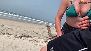 she kept jerking my big cock publicly at the beach until i exploded everywhere!