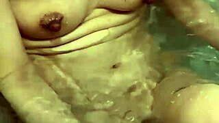 today my wife washed her body slowly in the bath before sex i got excited touching her nipples