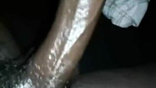Monster big black dick lover masturbates with huge cock until screaming orgasm covers fat ass in cum.