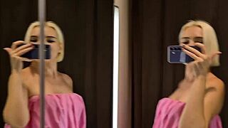 Try on haul sexy clothes in the fitting room public try on haul