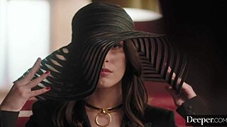 What happens when submissive beauty Chanel Camryn worships her dom's cock deep in a restaurant setting?