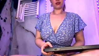 horny bbw teen with big natural tits fucked her pussy hard to orgasm and cum inside