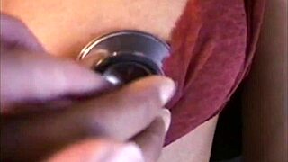 the doctor performed a thorough check-up on the hairy patient, involving classic retro lingerie and ass licking in the hospital setting