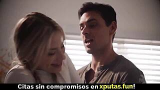 Blonde sucks cock and fucks with creampie in amateur action!