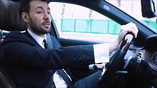 i uh hot russian milf uh playing pervert game with fake taxi driver