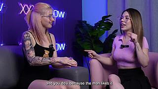 Xxxfollow podcast episode with Emma Fiore features sloppy blowjob hot kisses and big tits display