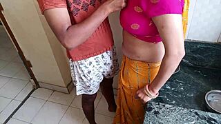 Horny Indian Bride Gets Naughty In Kitchen - Sucking And Assfucking On Wedding Day With Big Ass And Tits?