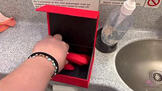 squirt happens on the flight with big ass latina using toys for intense orgasm