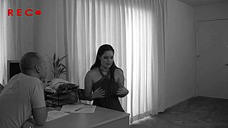 Respond To A Job Advertisement With Monster Cock And Big Natural Tits Brunette Action!