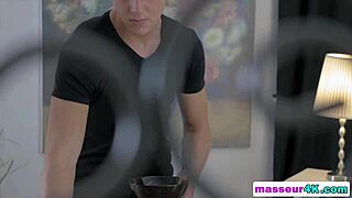 Brunette Teen Ariana's Massage Turns Into Surprising Long Cock Blowjob