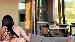 Mexican Stud Enjoys Holiday By Licking And Fucking Medellins Hottest Whore In Pov Doggystyle With Cum In Mouth