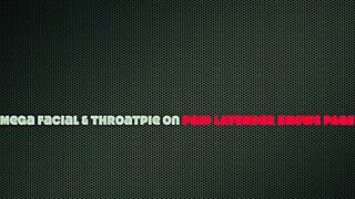 beautiful goth gets extreme deepthroat facefuck leading to massive cum facial