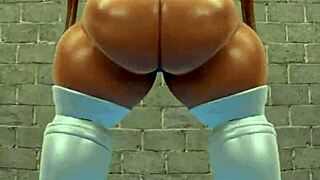 juicy bbw indulges in solo fat farting fetish play