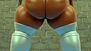 juicy bbw indulges in solo fat farting fetish play