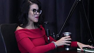 best moments from annie clementine on preliminares podcast with bia hot - part 3 on sheer red