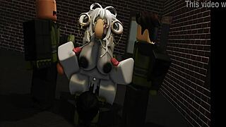 Isn't it wild how this horny big tits babe plays roblox but craves monster cock action?