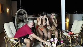 Compilation of Swingers in See-Through Lingerie Engaging in BDSM Domination and Public Orgasm Sessions with Toys and Couples